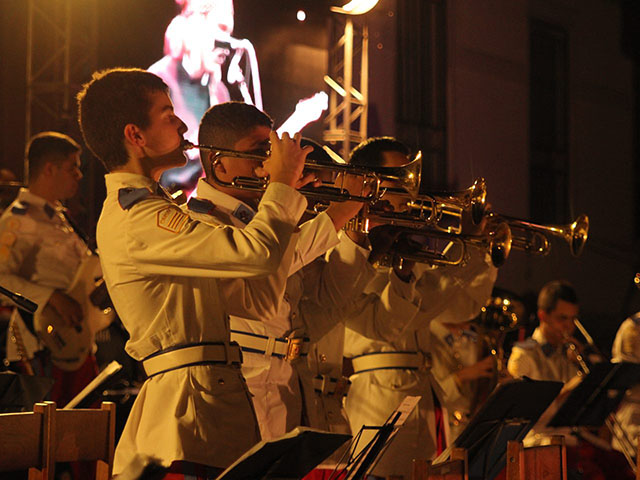 2019 11 29 Acendimento das Luzes de Natal  nos  Quarteis Generais em Santa Maria 2