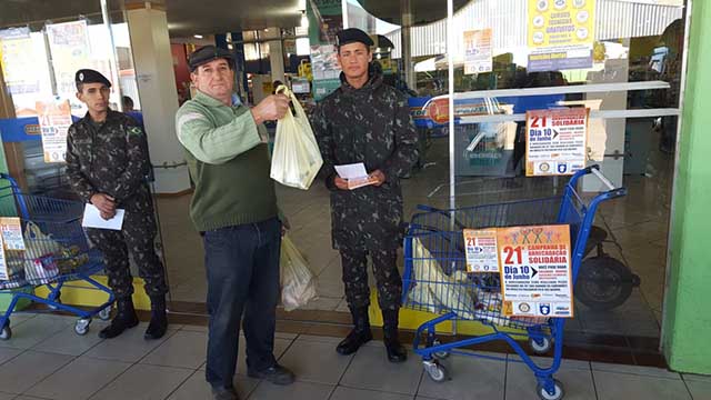 Arrecadação Solidária em supermercados